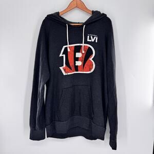 Majestic Threads Bengals Joe Burrow #9 Super Bowl LVI Hoodie Mens XL